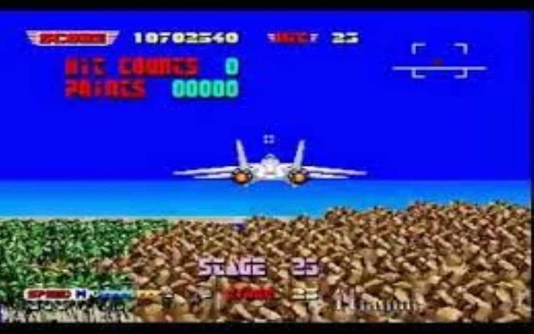 Gameplay screen of After Burner II (2/8)