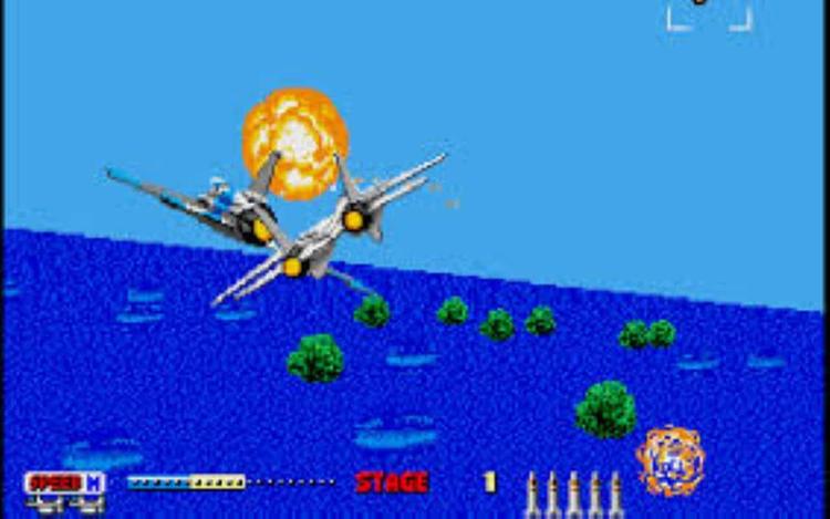 Gameplay screen of After Burner II (6/8)