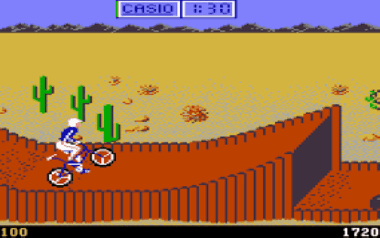 Gameplay screen of California Games (1/8)