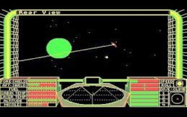 Gameplay screen of Elite (1/8)