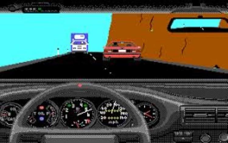 Gameplay screen of Test Drive (8/8)