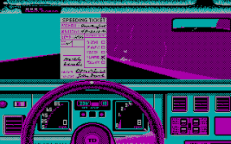 Gameplay screen of Test Drive (2/8)