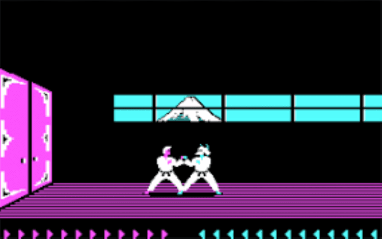 Gameplay screen of Karateka (5/8)