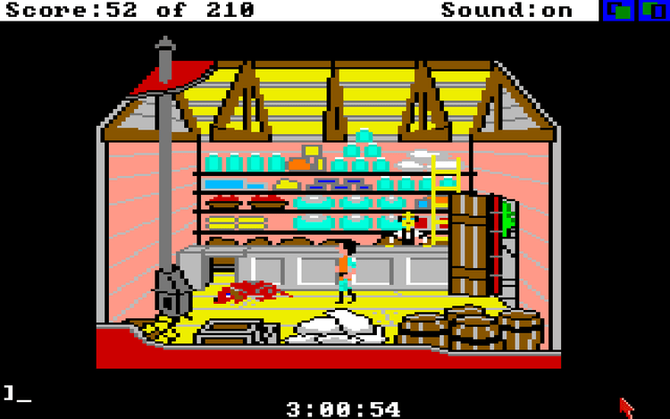 Gameplay screen of King's Quest III: To Heir is Human (6/8)