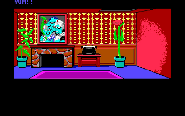 Gameplay screen of Maniac Mansion (7/8)