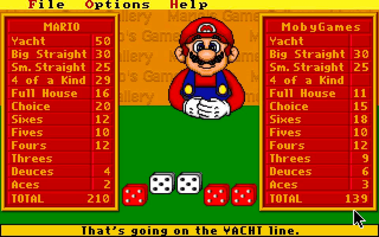 Gameplay screen of Mario's Game Gallery (4/8)