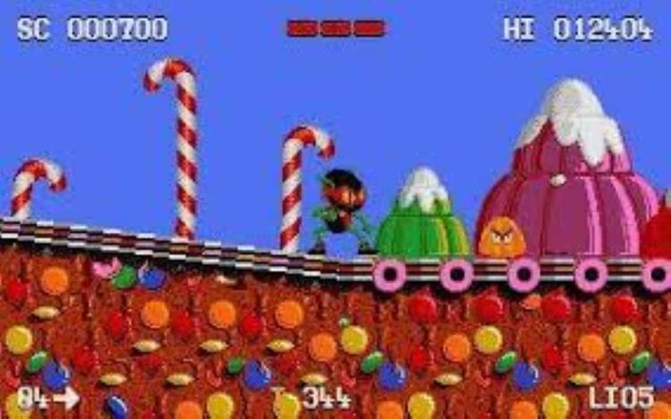 Gameplay screen of Zool (3/8)