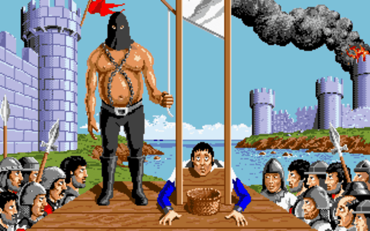 Gameplay screen of Rampart (3/8)