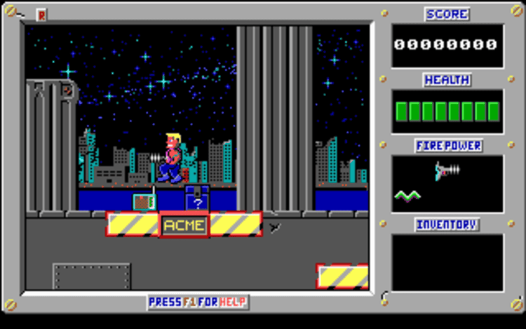 Gameplay screen of Duke Nukem (2/8)