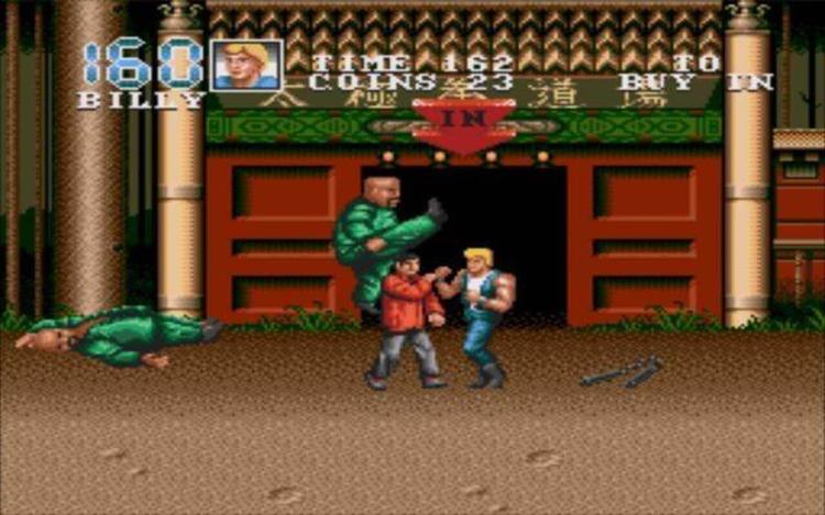 Gameplay screen of Double Dragon 3: The Rosetta Stone (5/8)