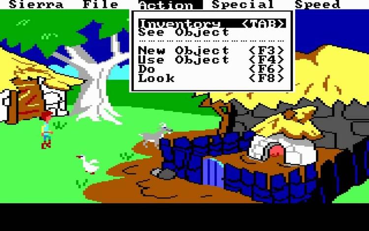 Gameplay screen of The Black Cauldron (5/8)