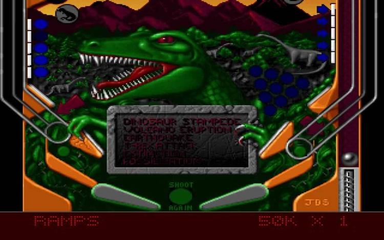 Gameplay screen of Epic Pinball (8/8)