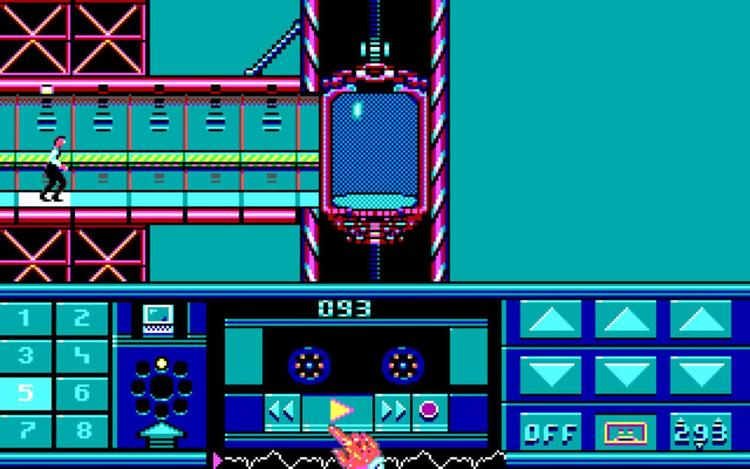 Gameplay screen of Impossible Mission II (7/8)