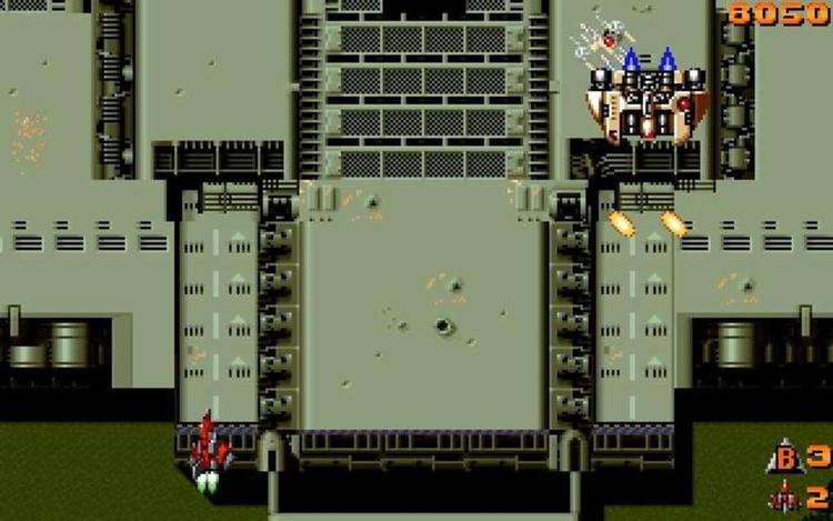 Gameplay screen of Raiden (8/8)