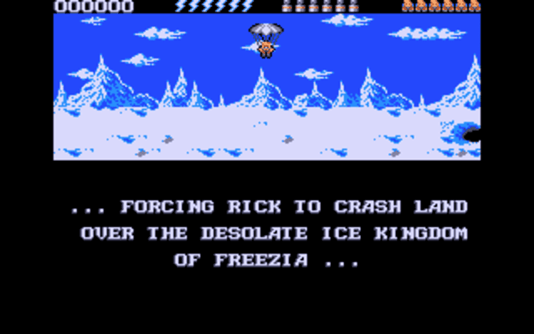 Gameplay screen of Rick Dangerous 2 (5/8)