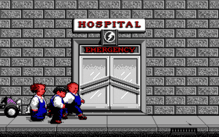 Gameplay screen of The Three Stooges (6/8)